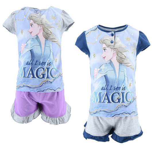 Disney Frozen bērnu īsā pidžama 3-8 gadi