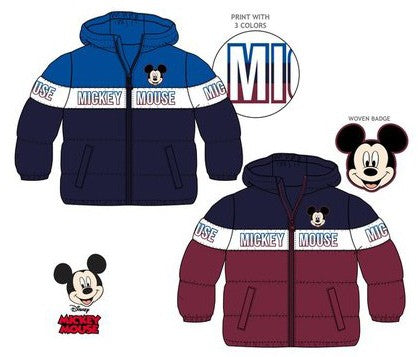 Disney Mickey mazuļu oderēta jaka 6-24 mēneši
