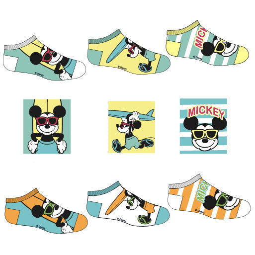 Disney Mickey Summer bērnu zeķītes bez paslēpēm 23-34