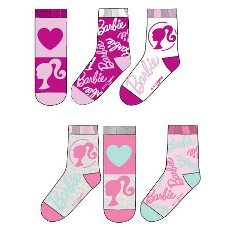 Barbie rozā bērnu zeķītes 23-34