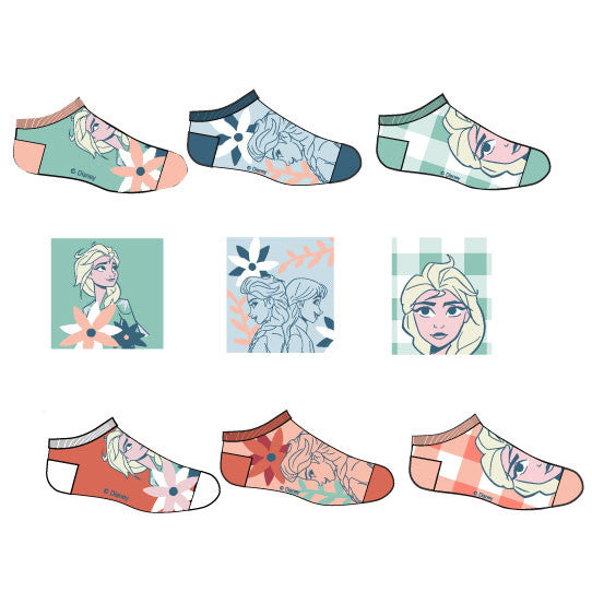 Disney Frozen Elsa bērnu neredzamās zeķes 23-34