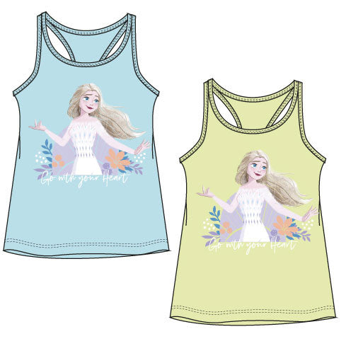 Disney Frozen Elsa bērnu īsais T-krekls, topiņš 4-8 gadi