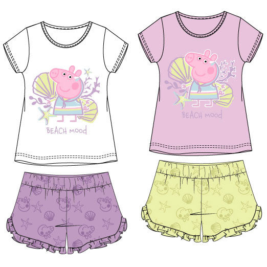Peppa Pig pludmales noskaņas 2 daļu komplekts 3-6 gadi