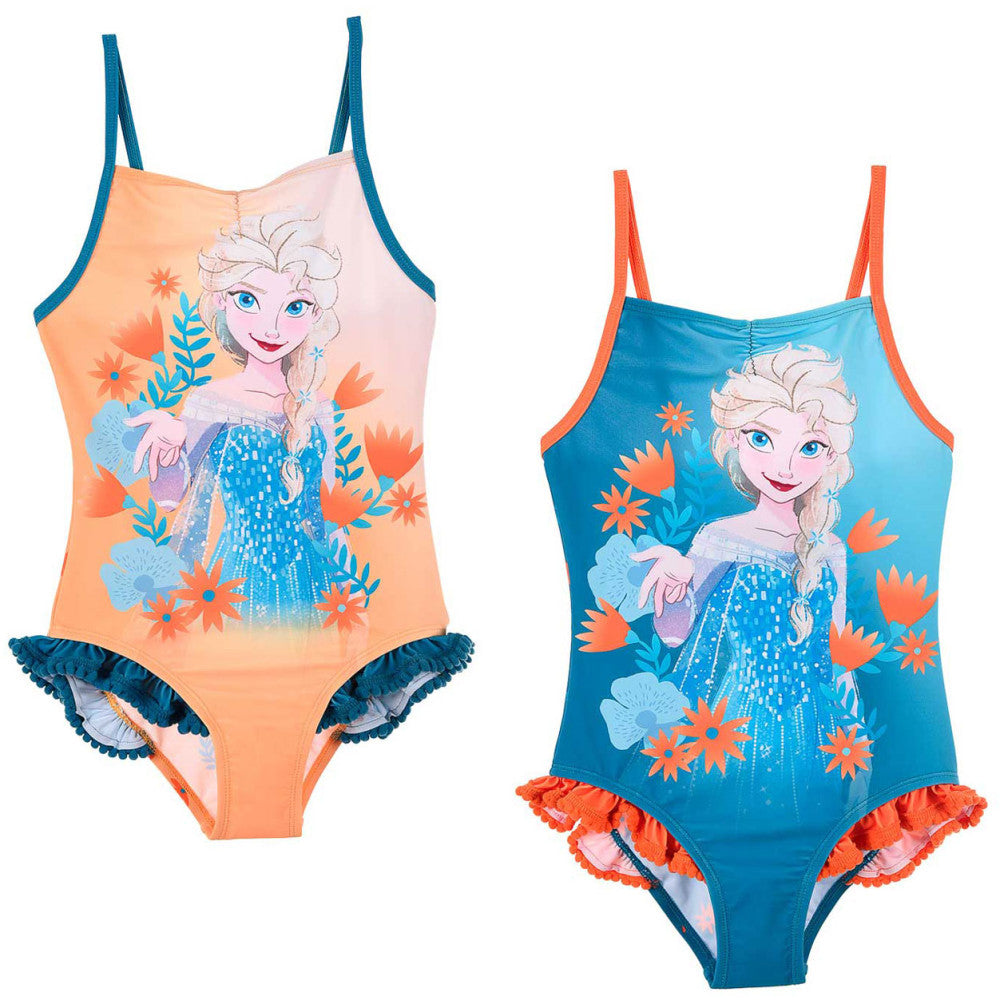 Disney Frozen saules gaismas bērnu peldkostīms, peldēšanai 4-8 gadi