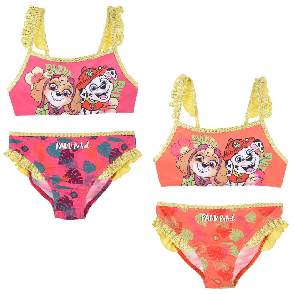 Ķepu patruļa Tropiskais bērnu peldkostīms, bikini 3-6 gadi