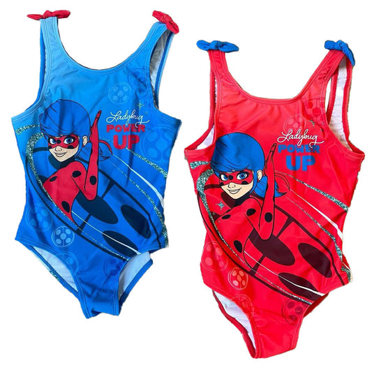 Bērnu peldkostīms "Miraculous Ladybug Power" peldēšanai 4-8 gadi