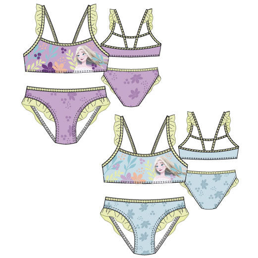 Disney Frozen Garden bērnu peldkostīms, bikini 4-8 gadi
