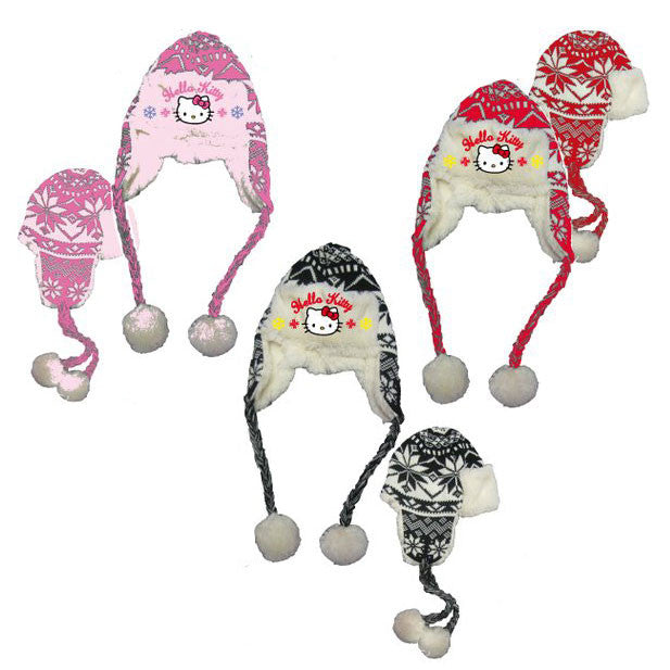 Adīta bērnu cepure Hello Kitty 52-54 cm