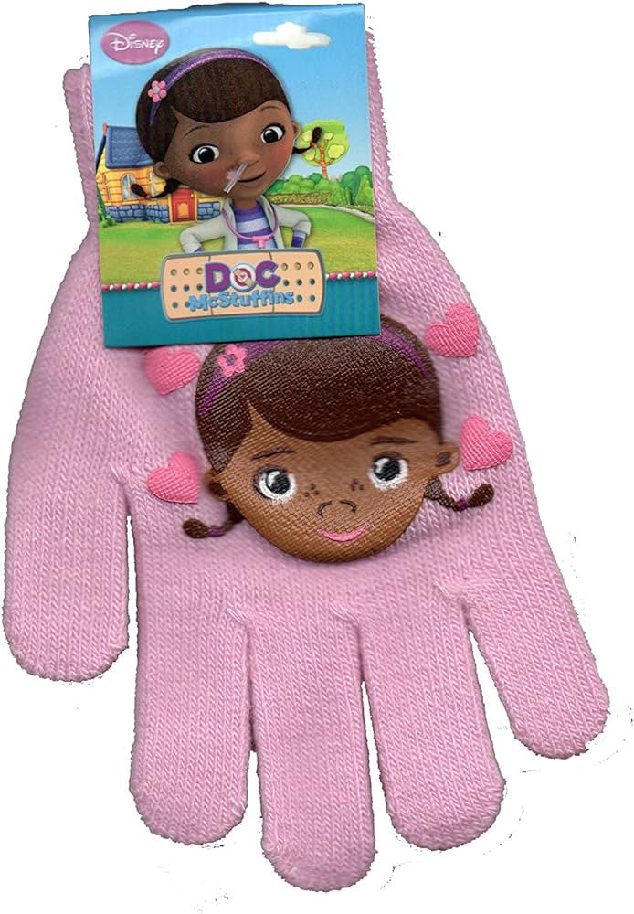 Doc McStuffins Disney Dr. plīša mīlestības bērnu cimdi