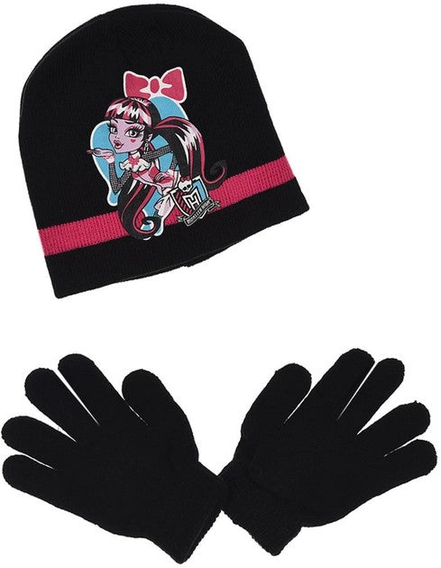 Monster High bērnu cepures + cimdu komplekts 52-54 cm