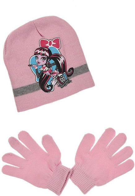 Monster High bērnu cepures + cimdu komplekts 52-54 cm