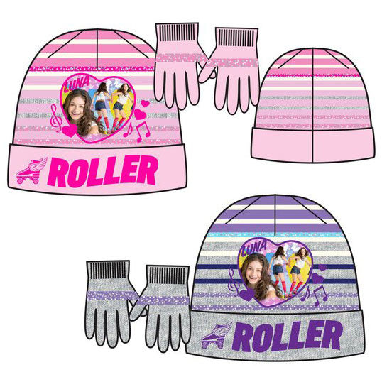 Disney Soy Luna bērnu cepures + cimdu komplekts 52-54 cm