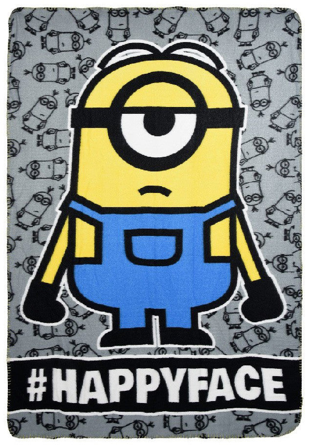 Minions Happy Face polārā sega 100x150 cm