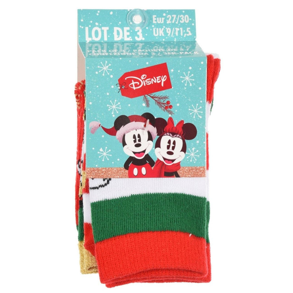 Disney Minnie zelta un sudraba Ziemassvētku bērnu zeķes 23-34
