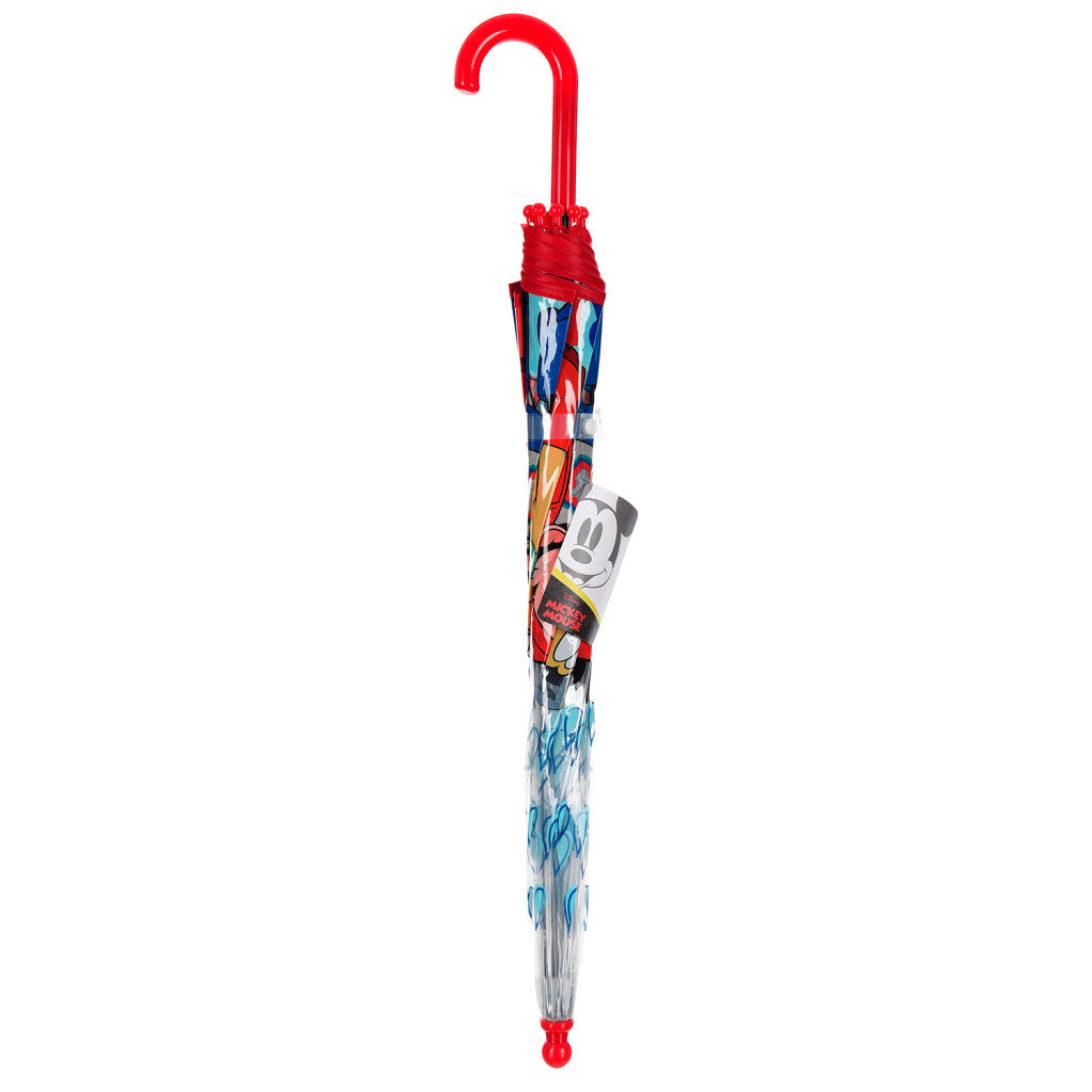 Disney Mickey Fun Day bērnu caurspīdīgais lietussargs √ò72 cm