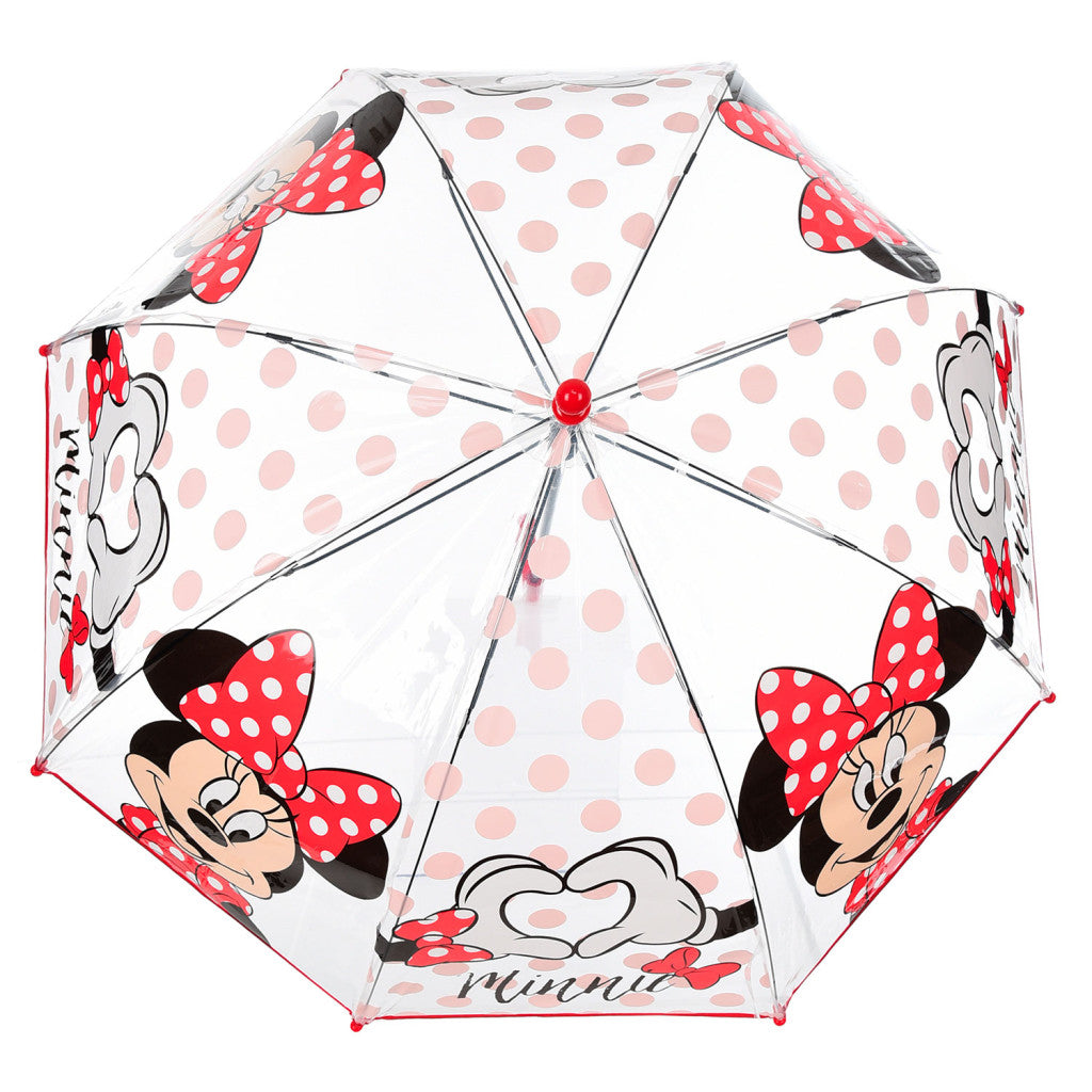 Disney Minnie Jaukais bērnu caurspīdīgais lietussargs √ò72 cm