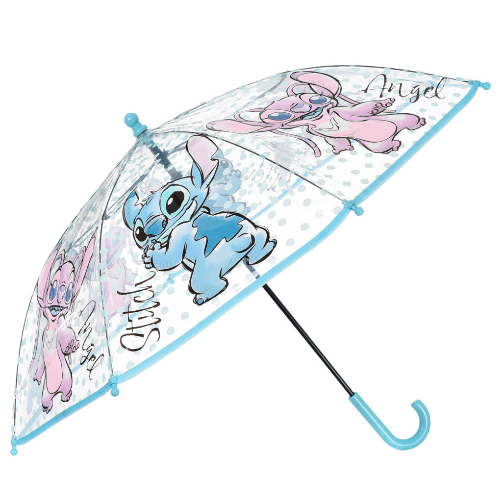 Disney Lilo un Stitch Angel bērnu caurspīdīgs lietussargs √ò72 cm