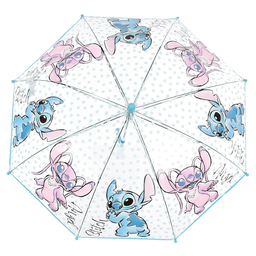 Disney Lilo un Stitch Angel bērnu caurspīdīgs lietussargs √ò72 cm
