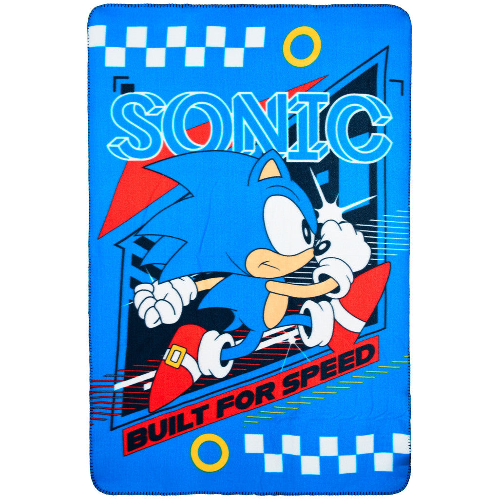 Sonic the Hedgehog Built for Speed polārās flīsa sega 100x150cm