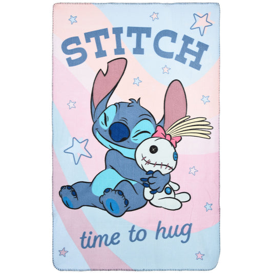 Disney Lilo un Stitch flīsa sega "Apskāvienu laiks" 100x150cm