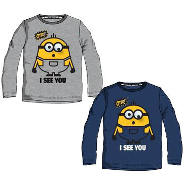 Minions See You bērnu krekls ar garām piedurknēm, 4-10 gadi
