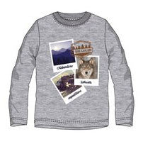 Ushuaia Pictures pelēks vīriešu mājas T-krekls S-XXL