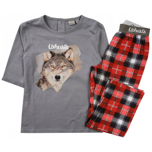 Ushuaia Wolf Wolf vīriešu pidžama S-XXL