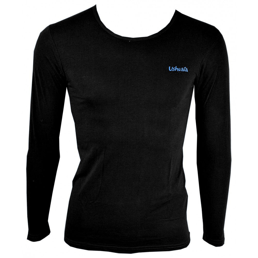 Ushuaia Black Melns vīriešu termo krekls S-XXL
