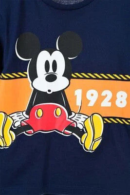 Disney Mickey 1928 bērnu garais krekls, topiņš 3-8 gadi