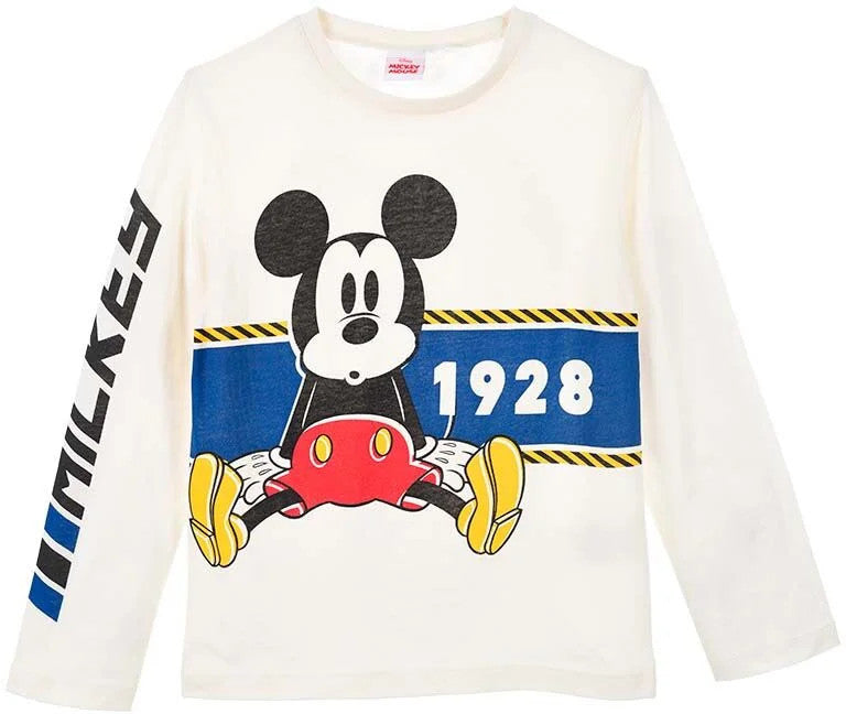 Disney Mickey 1928 bērnu garais krekls, topiņš 3-8 gadi