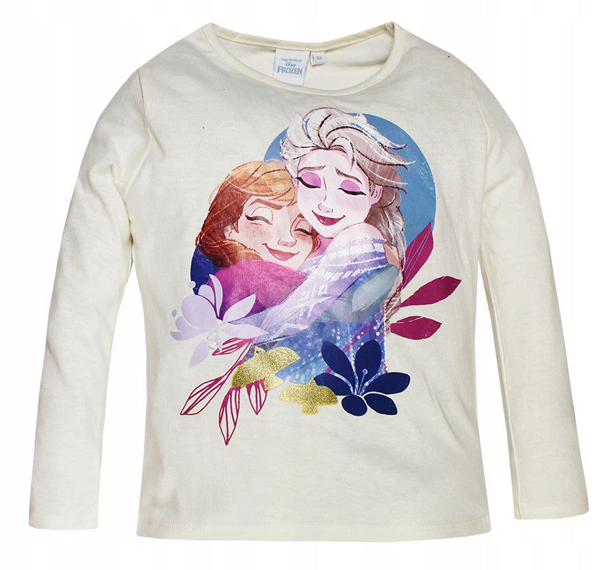 Disney Frozen Togetherness bērnu garroku T-krekls, topiņš 4-8 gadi