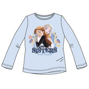 Disney Frozen Sisters bērnu krekls ar garām piedurknēm, topiņš 4-8 gadi