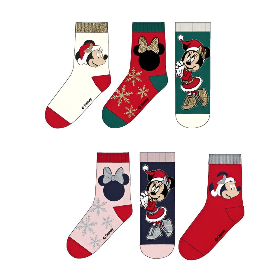 Disney Minnie Snow Ziemassvētku bērnu zeķes 23-34