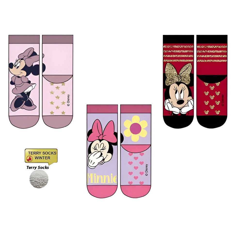 Disney Minnie Chic bērnu biezās pretslīdes zeķes 23-34