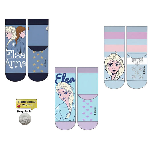 Disney Frozen Elsa bērnu biezās pretslīdes zeķes 23-34