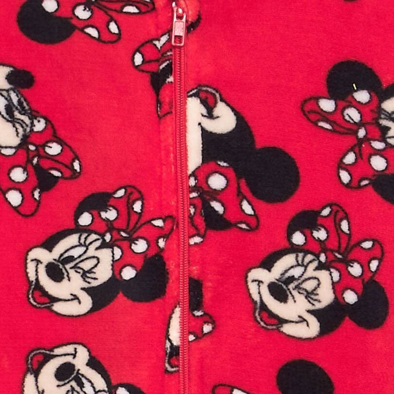 Disney Minnie sarkana bērnu garā pidžama, kombinezons 3-8 gadi