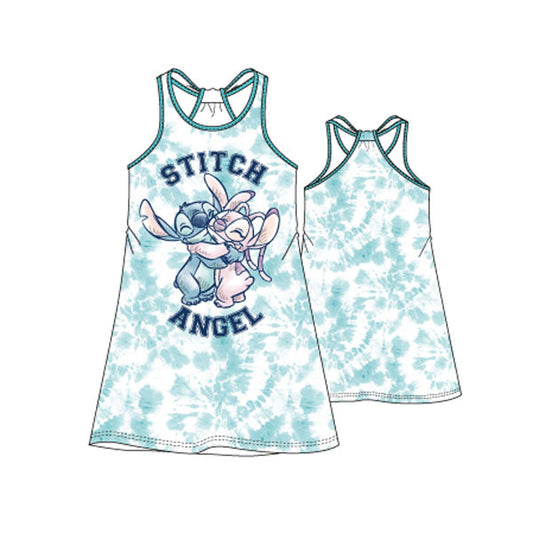 Disney Lilo un Stitch Angel bērnu vasaras kleita 3-8 gadi