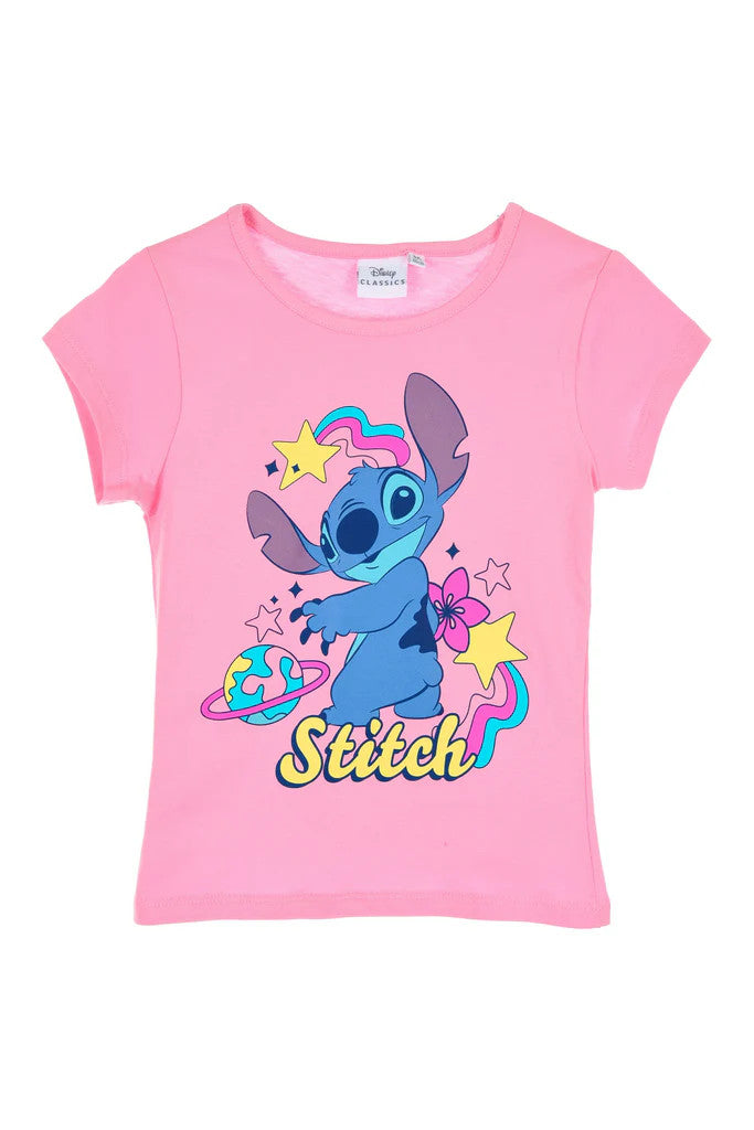 Disney Lilo un Stitch bērnu īsais T-krekls, topiņš 3-8 gadi