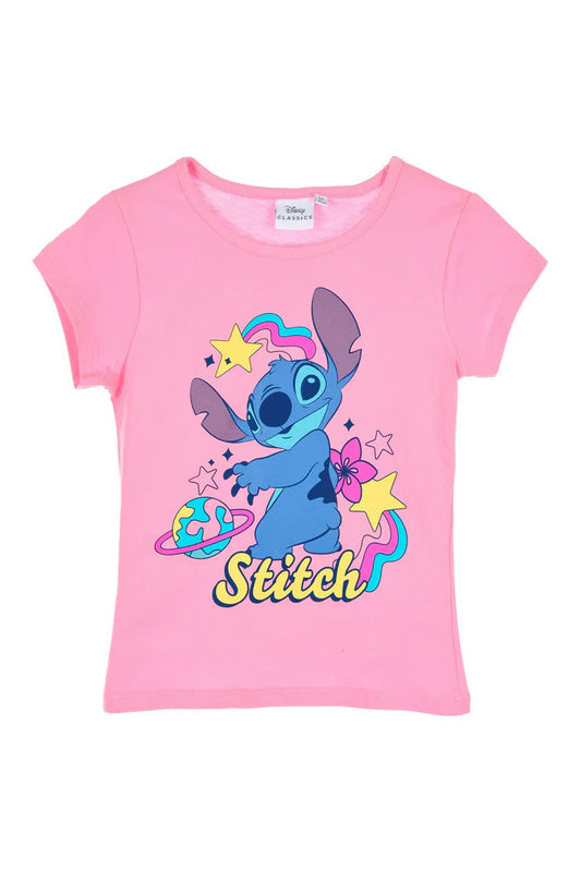 Disney Lilo un Stitch bērnu īsais T-krekls, topiņš 3-8 gadi