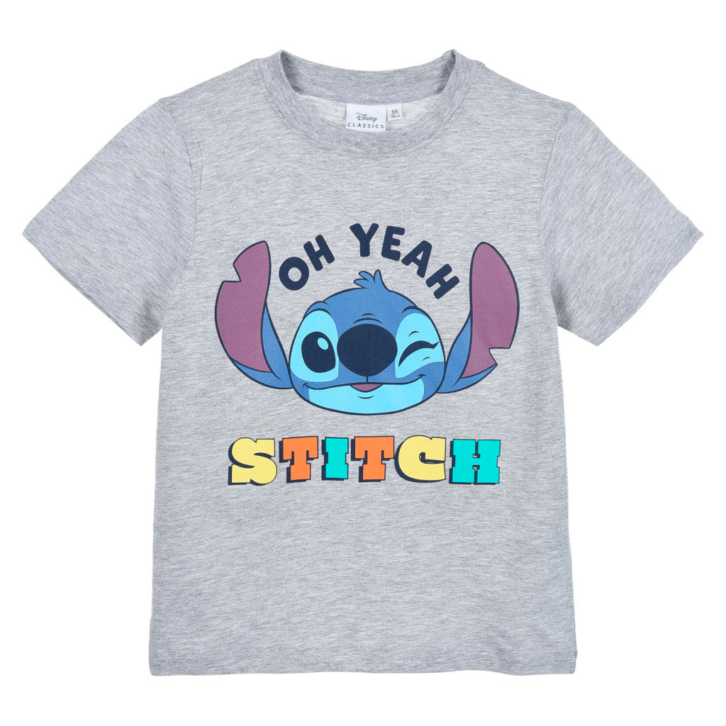 Disney Lilo un Stitch Oh Yeah bērnu īsroku T-krekls, topiņš 4-10 gadi