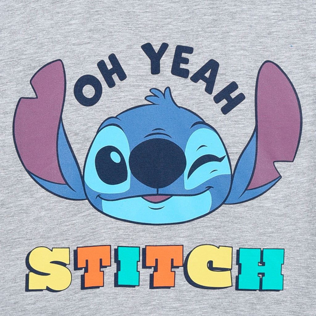 Disney Lilo un Stitch Oh Yeah bērnu īsroku T-krekls, topiņš 4-10 gadi