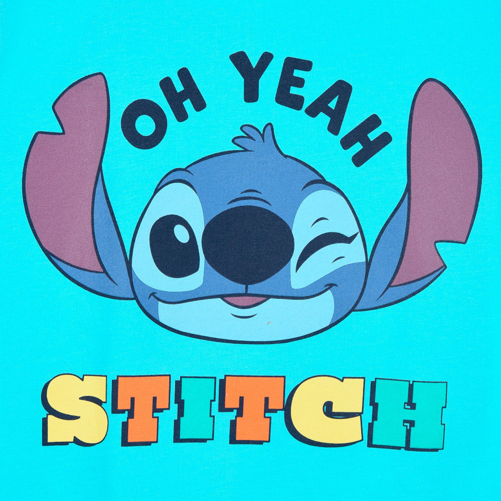 Disney Lilo un Stitch Oh Yeah bērnu īsroku T-krekls, topiņš 4-10 gadi