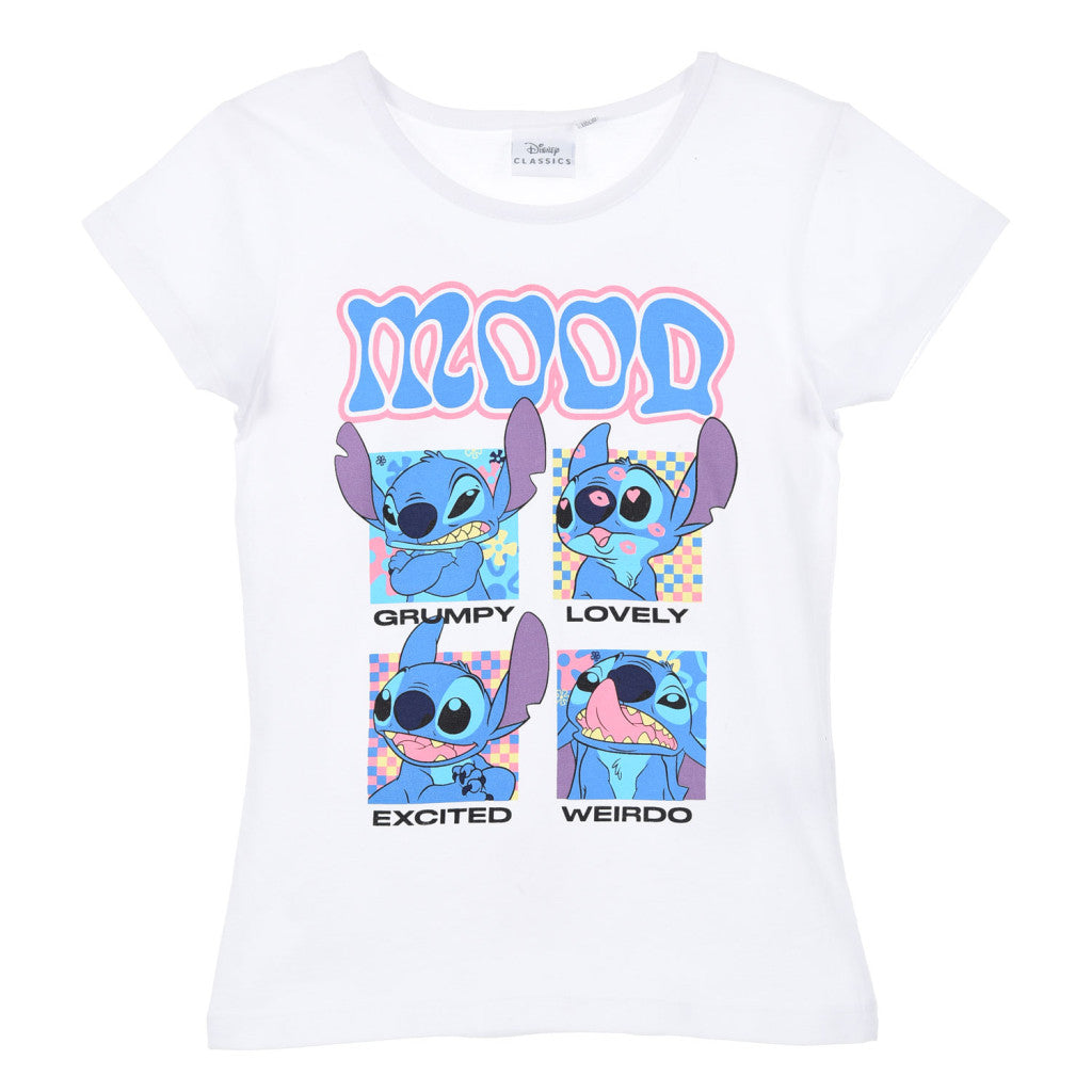 Disney Lilo un Stitch Mood bērnu īsais T-krekls, topiņš 3-8 gadi