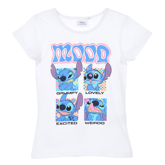Disney Lilo un Stitch Mood bērnu īsais T-krekls, topiņš 3-8 gadi