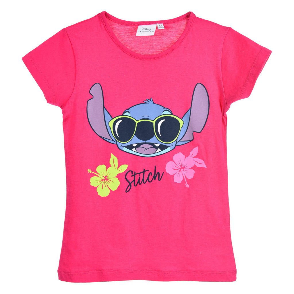 Disney Lilo un Stitch Shady bērnu īsais T-krekls, topiņš 3-8 gadi