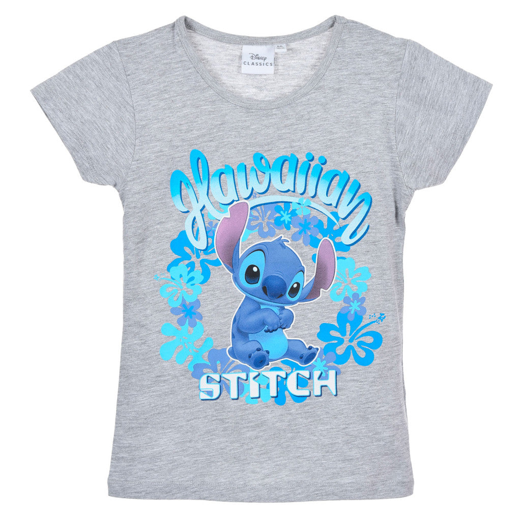 Disney Lilo un Stitch havajiešu stila īsais bērnu T-krekls, topiņš 3-8 gadi