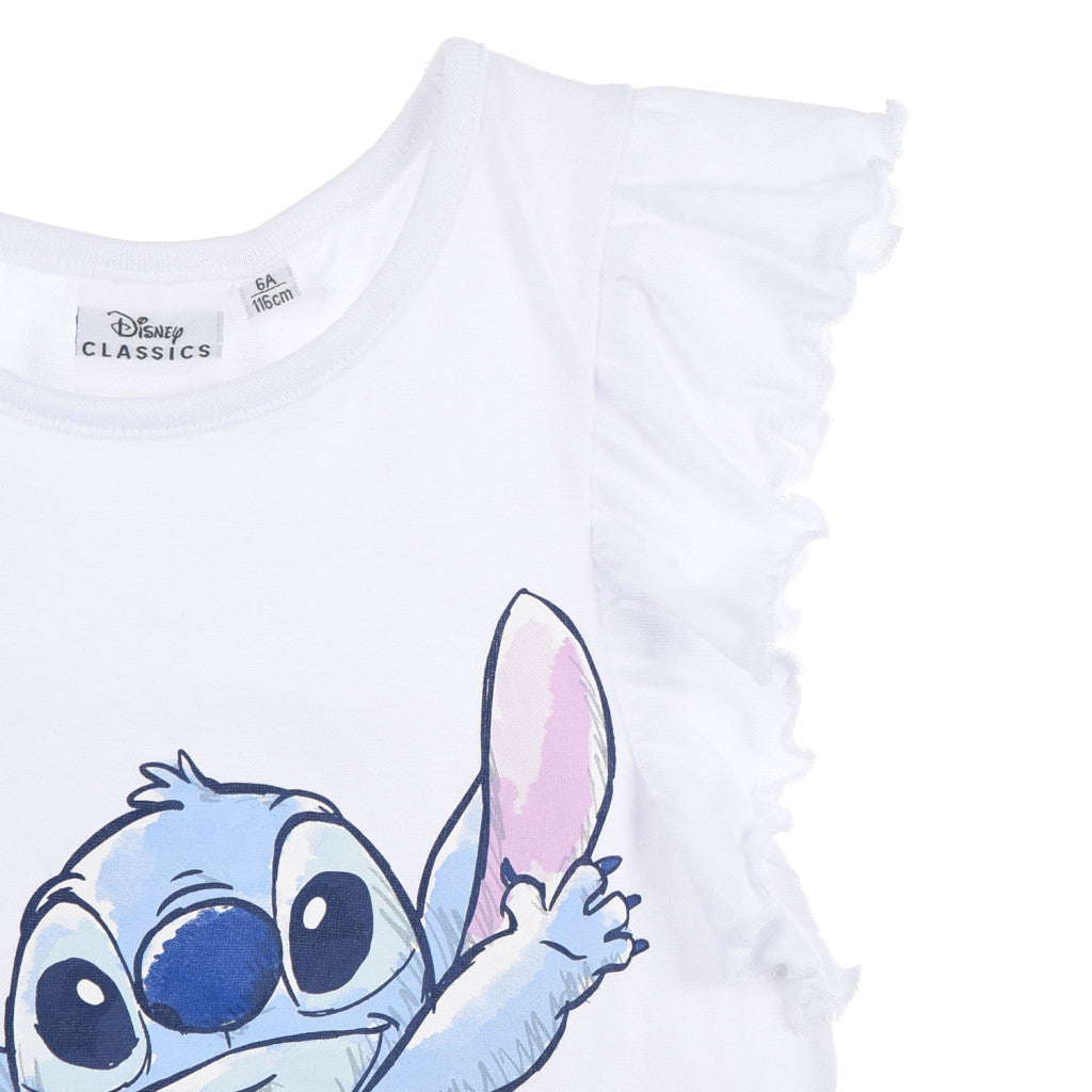 Disney Lilo un Stitch Mīlīgs bērnu īsais T-krekls, topiņš 3-8 gadi