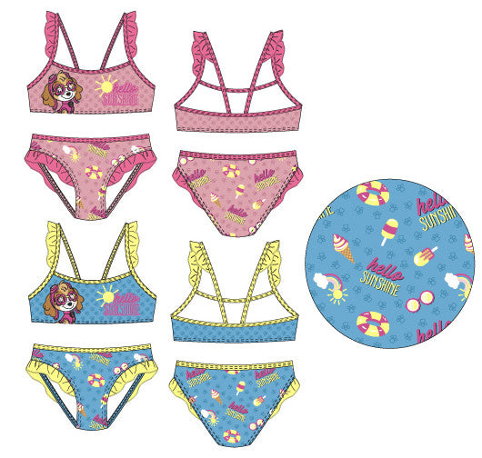 Bluey Daisy bērnu peldkostīms, bikini 3-6 gadi
