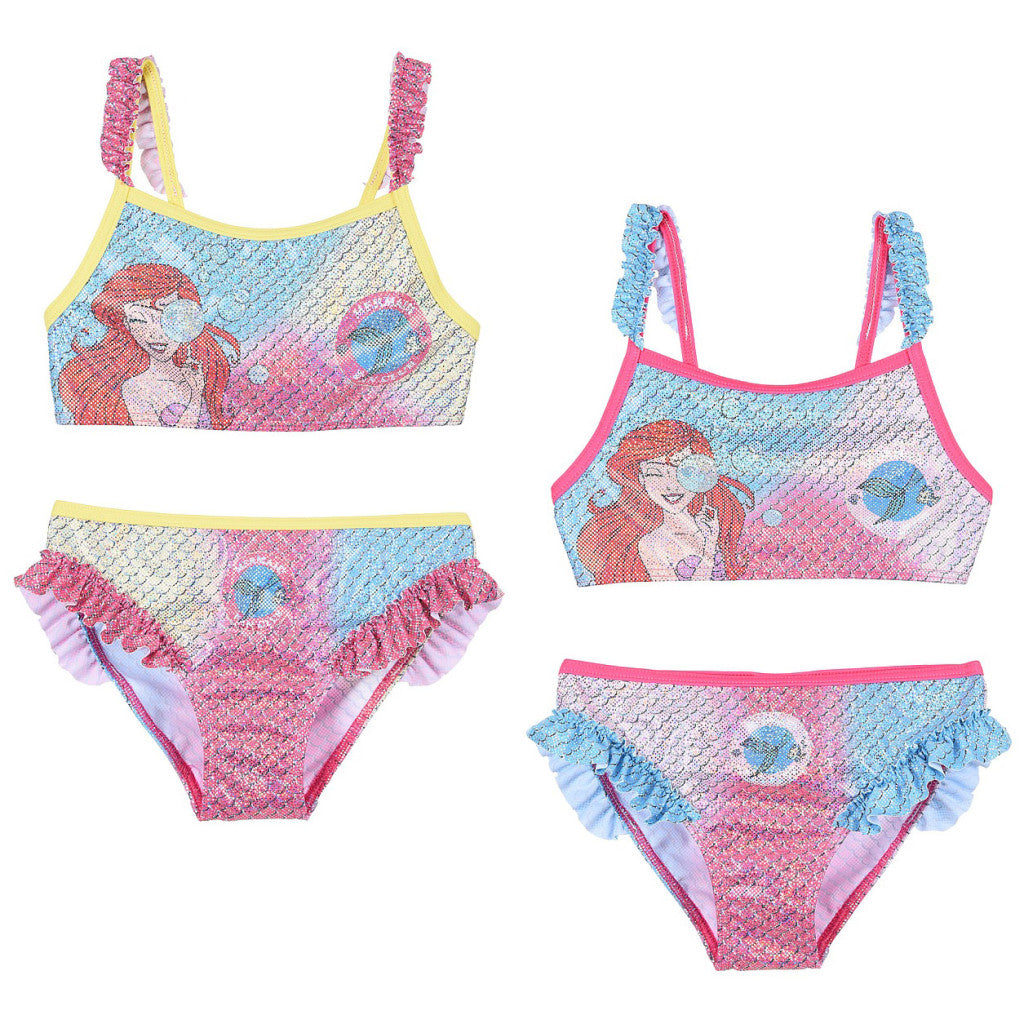 Disney Princess Ariel Bubble bērnu peldkostīms, bikini 3-6 gadi