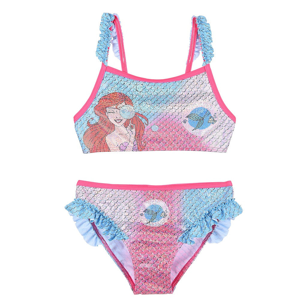 Disney Princess Ariel Bubble bērnu peldkostīms, bikini 3-6 gadi